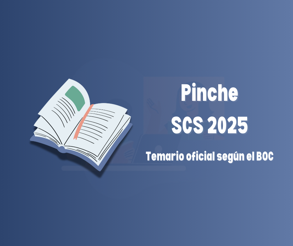 Imagen informativa de la convocatoria OPE SCS 2025 para la categoría Pinche del Servicio Canario de la Salud.